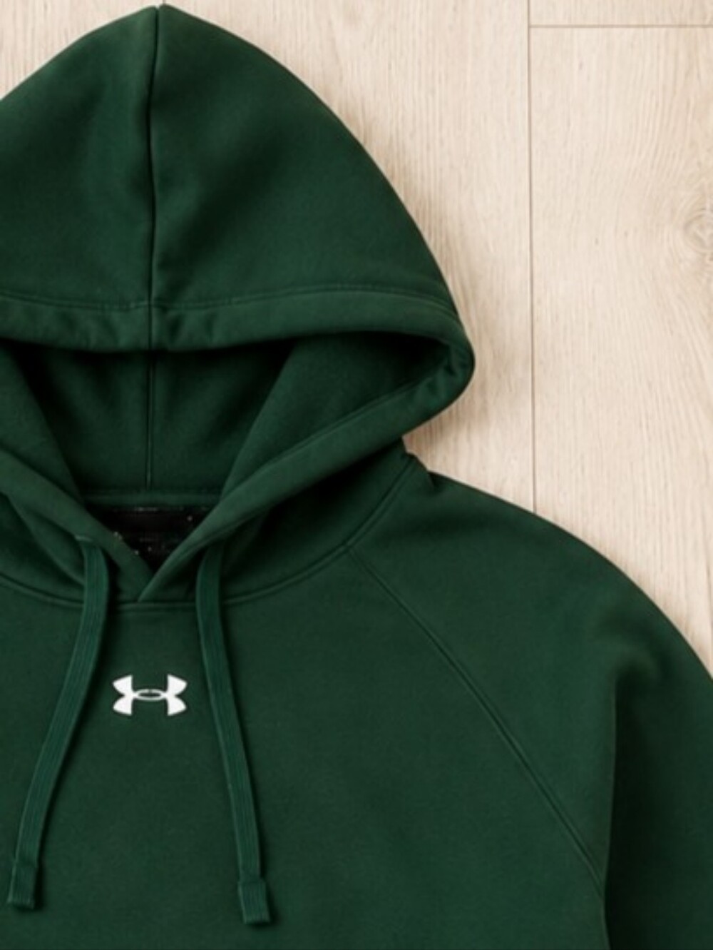 Under Armour Men's Team Rival Fleece Hoodie Forest Green Mens Sz S NWT